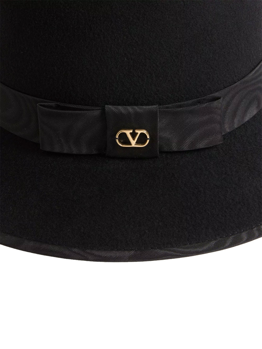 VALENTINO GARAVANI Vlogo Signature Felt Hat With Moiré Ribbon Women