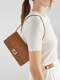 Fendi Women Wallet On Chain Baguette In Nappa Leather With Ff Motif