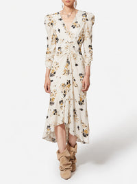 ISABEL MARANT Albini Printed Silk Midi Dress Women