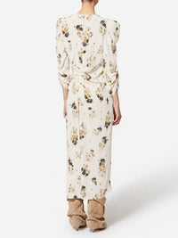 ISABEL MARANT Albini Printed Silk Midi Dress Women