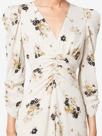 ISABEL MARANT Albini Printed Silk Midi Dress Women
