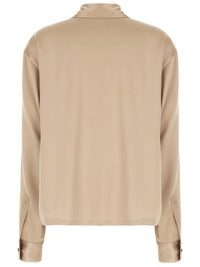 TOM FORD Peach-Feel Silk Satin Polo Women