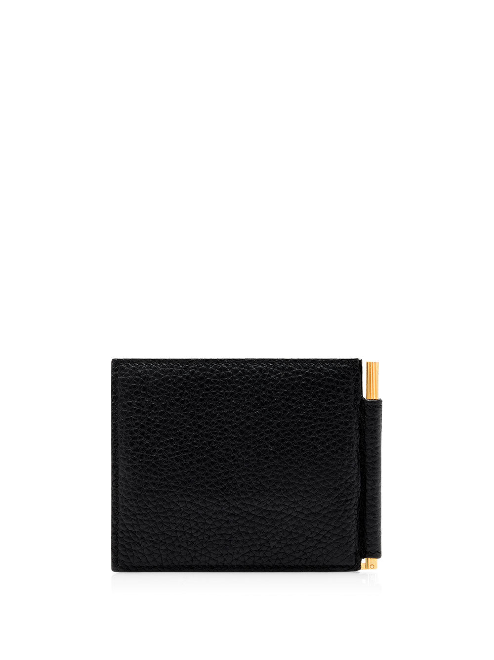Tom Ford Men Grained Leather Money Clip Wallet