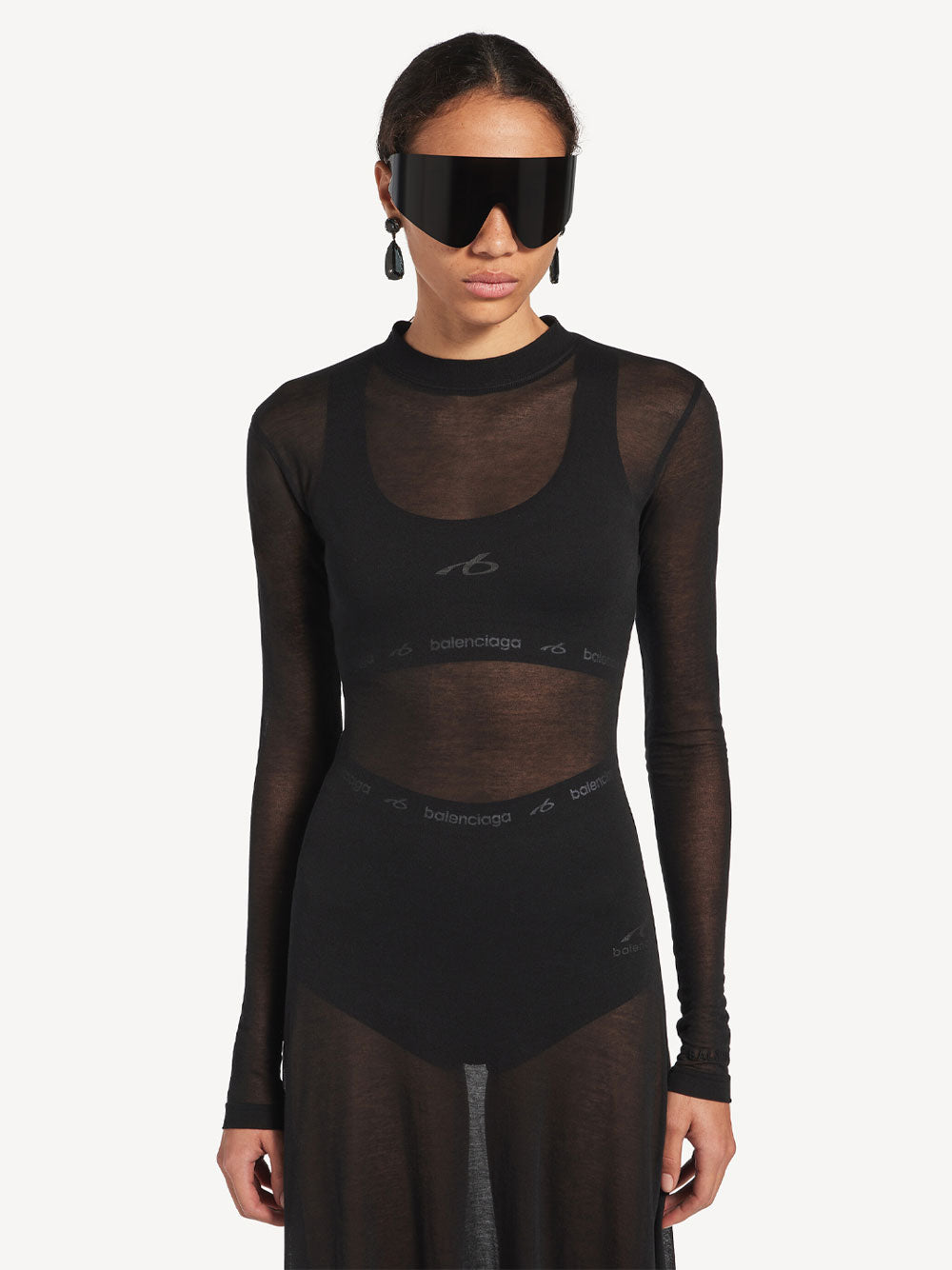 BALENCIAGA Techwear Bra Tank Top In Technical Fabric Women