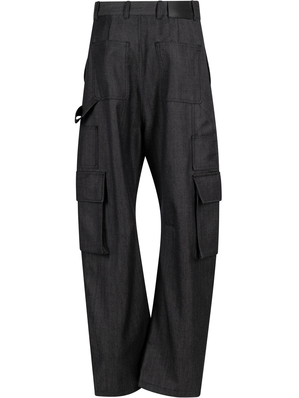 BALENCIAGA Balenciaga Women Barrel Leg Wool Cargo Pants
