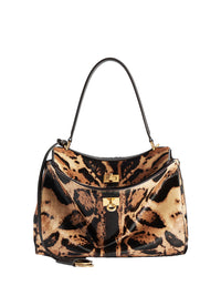 BALENCIAGA Balenciaga Women Borsa "Rodeo" Piccola In Pelle Effetto Cavallino Stampa Leopardo