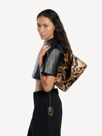 BALENCIAGA Balenciaga Women Borsa "Rodeo" Piccola In Pelle Effetto Cavallino Stampa Leopardo