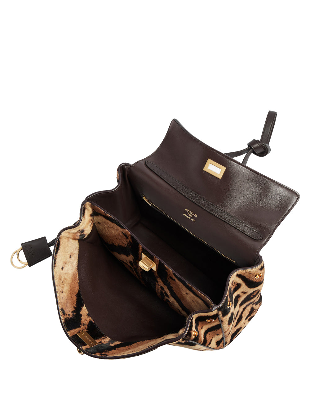 BALENCIAGA Balenciaga Women Borsa "Rodeo" Piccola In Pelle Effetto Cavallino Stampa Leopardo