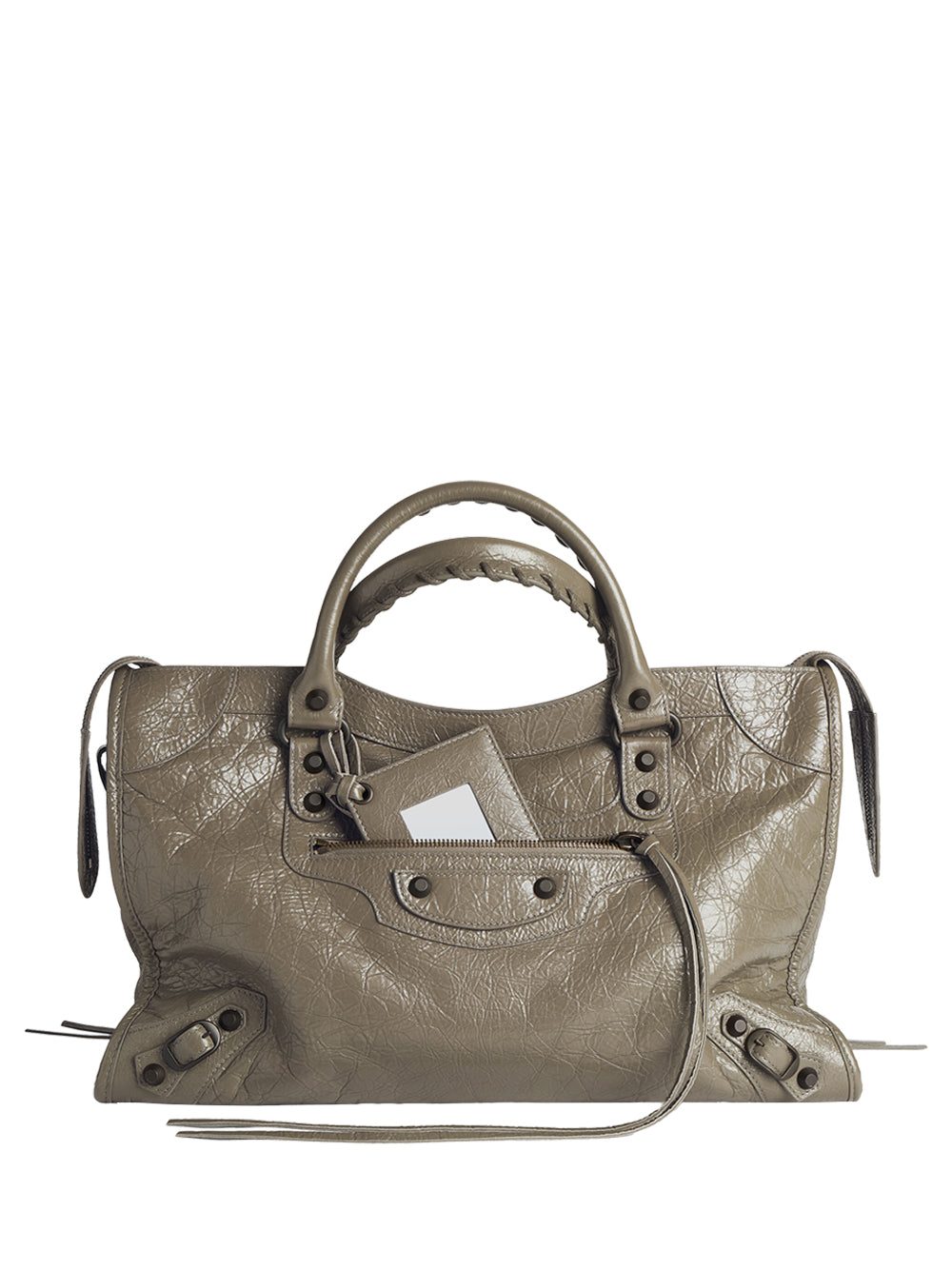 Balenciaga Women Le City Medium Bag In Arena Leather