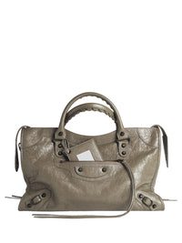 Balenciaga Women Le City Medium Bag In Arena Leather