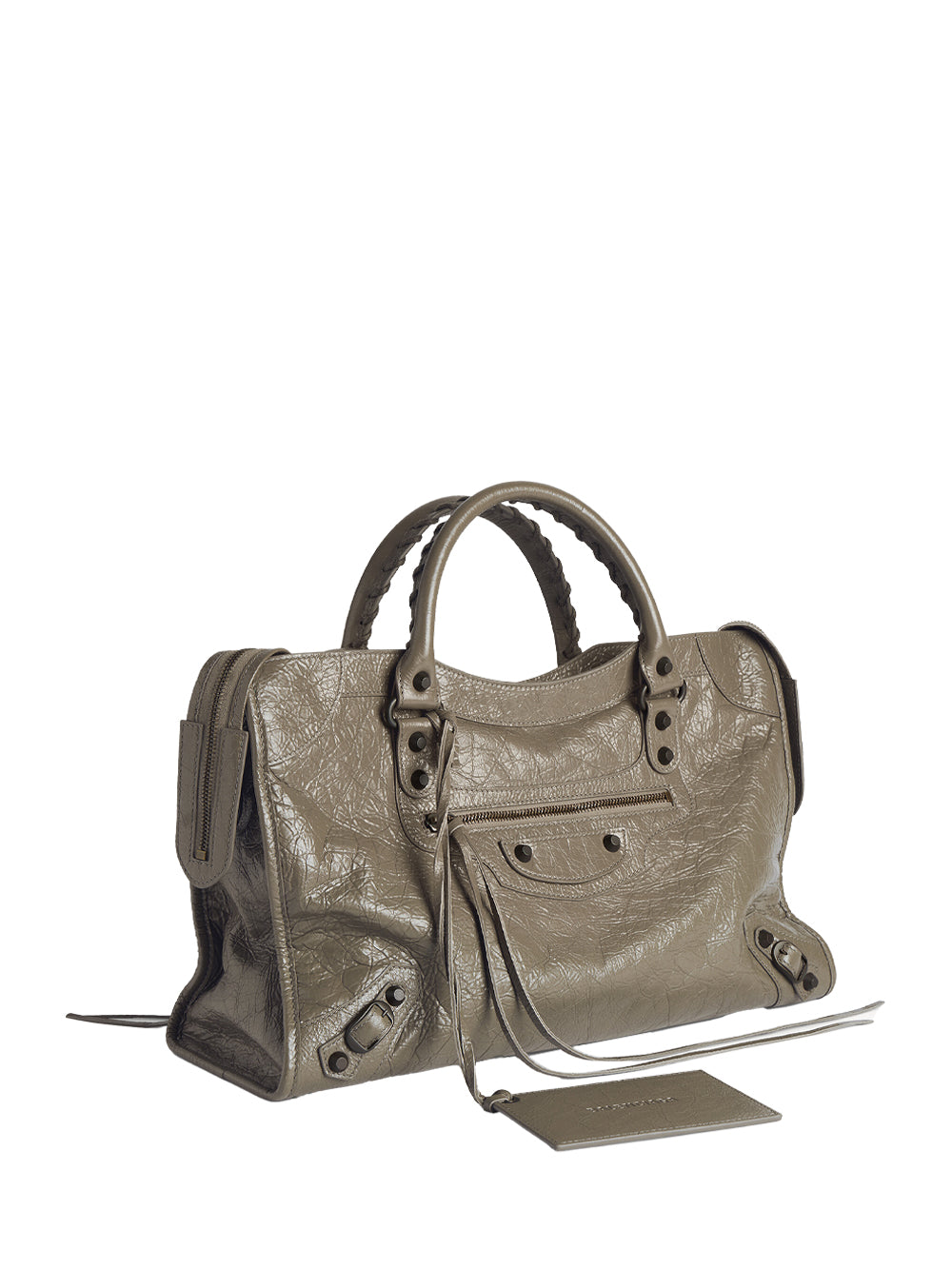 Balenciaga Women Le City Medium Bag In Arena Leather