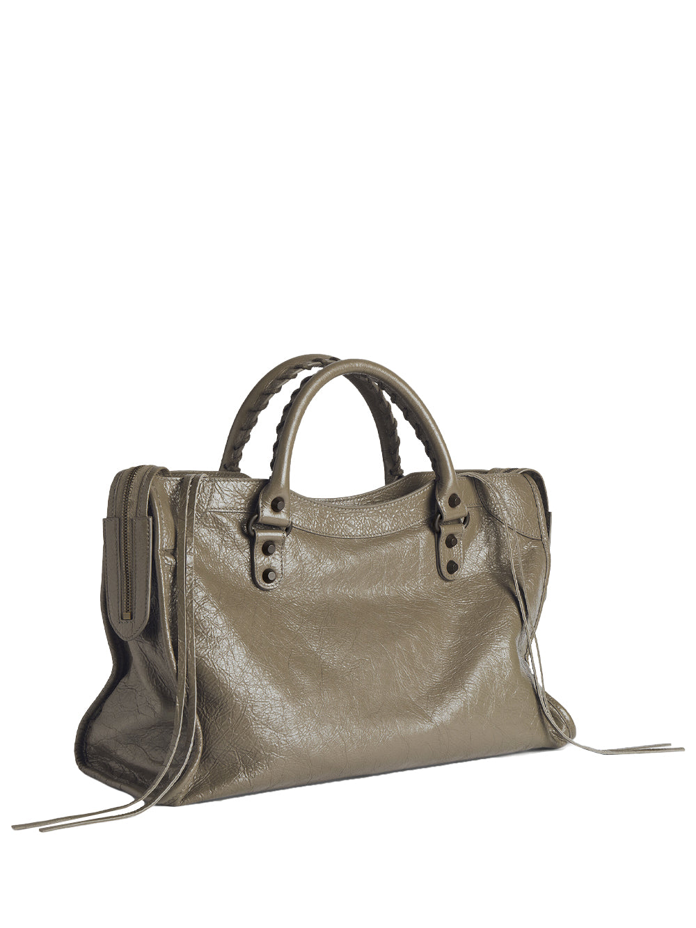 Balenciaga Women Le City Medium Bag In Arena Leather
