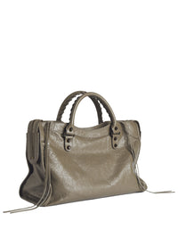 Balenciaga Women Le City Medium Bag In Arena Leather