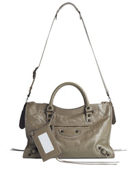 Balenciaga Women Le City Medium Bag In Arena Leather