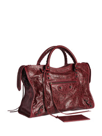 Balenciaga Women Le City Medium Bag In Arena Leather