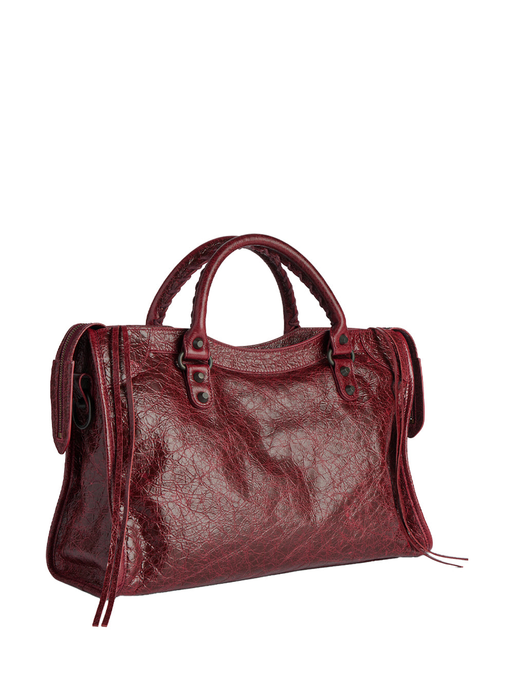 Balenciaga Women Le City Medium Bag In Arena Leather