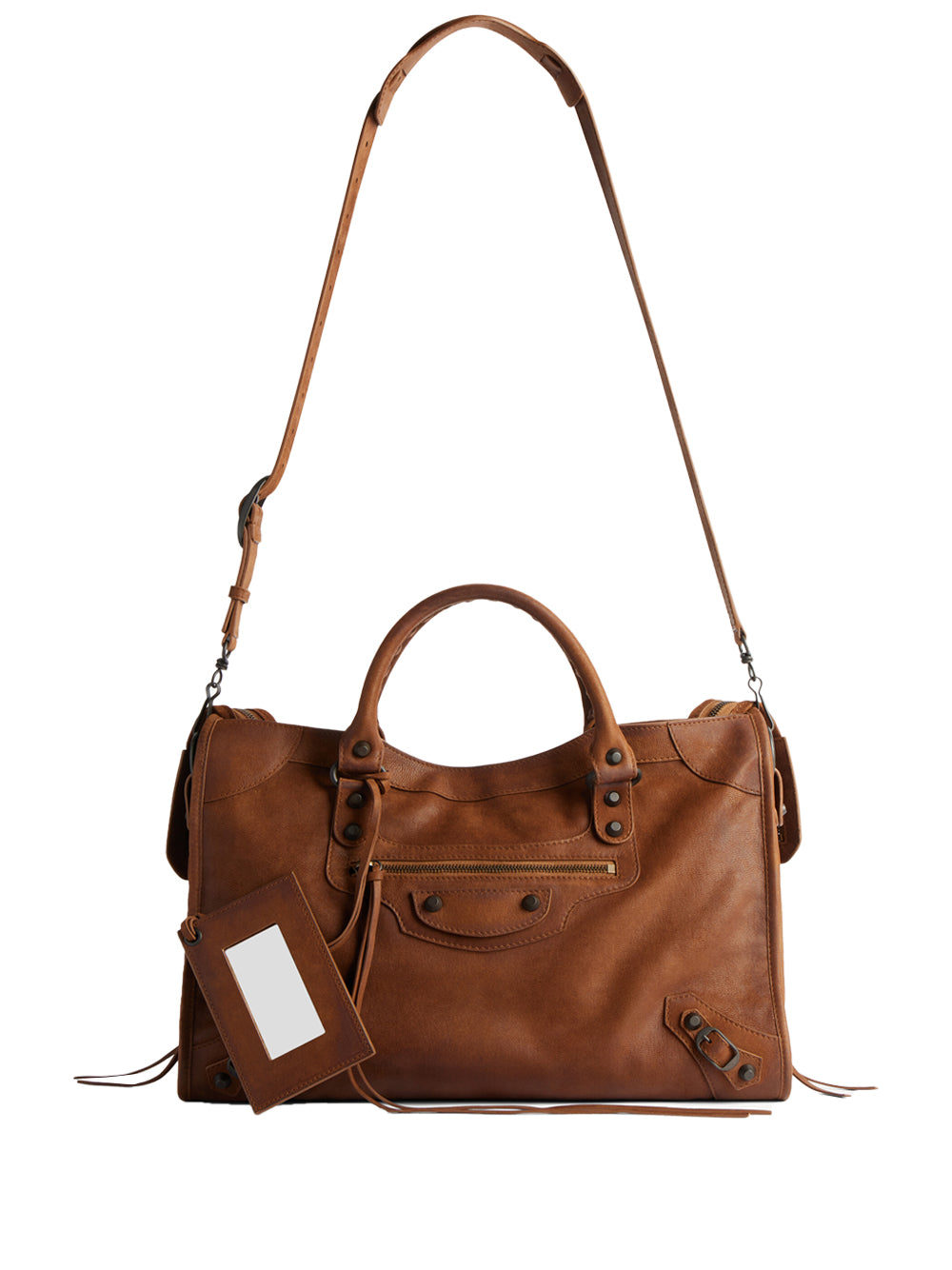 Balenciaga Women Borsa Le City Media In Pelle Vintage