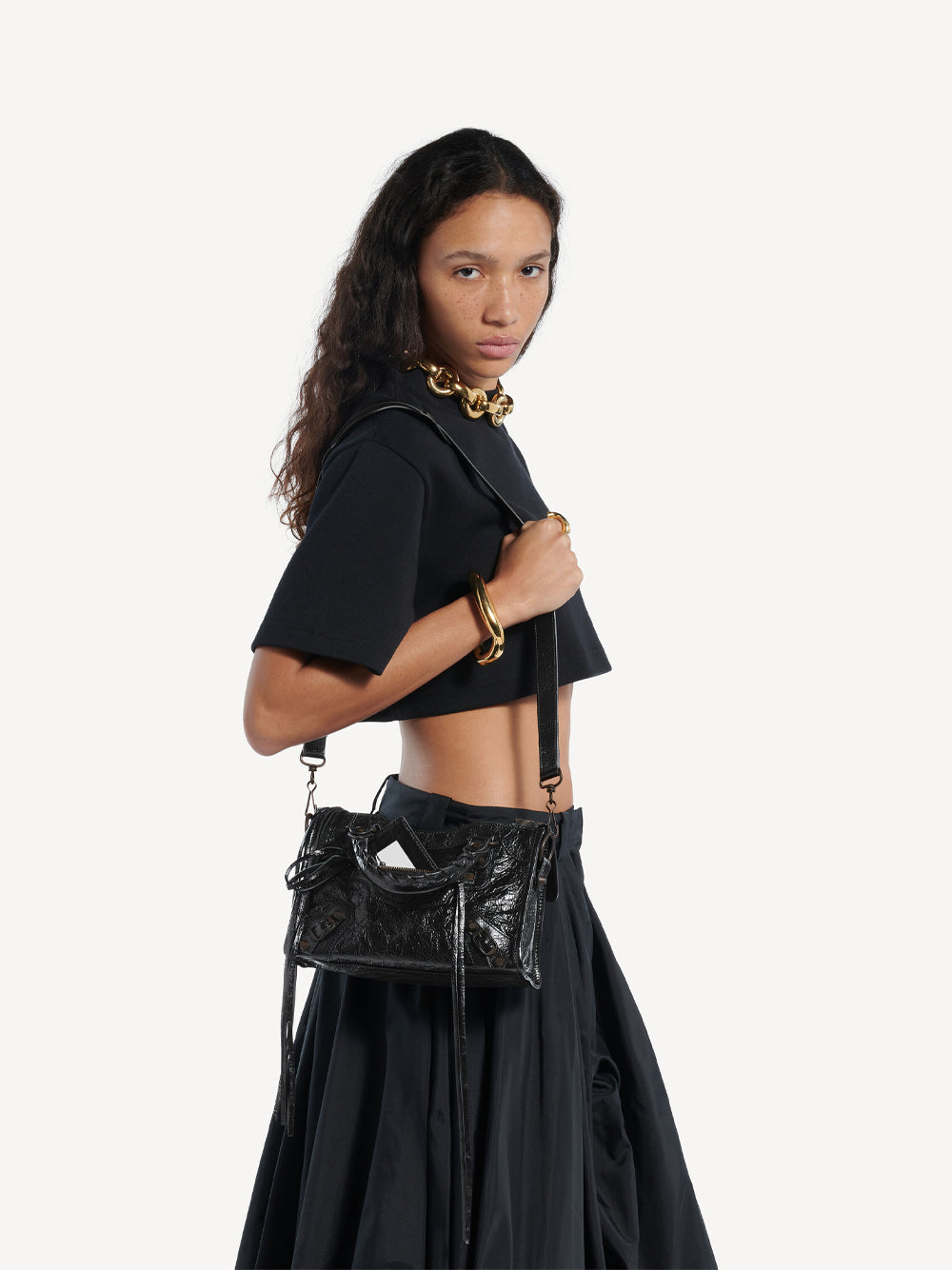 BALENCIAGA Borsa Le City Mini In Pelle Arena Women
