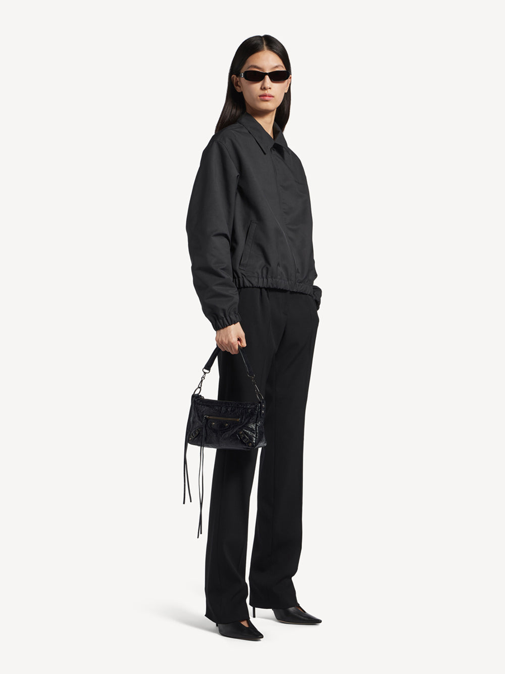 BALENCIAGA Le City Moto Mini In Pelle Arena Women