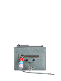 BALENCIAGA Le City Bifold Wallet In Arena Lambskin With Charms Women