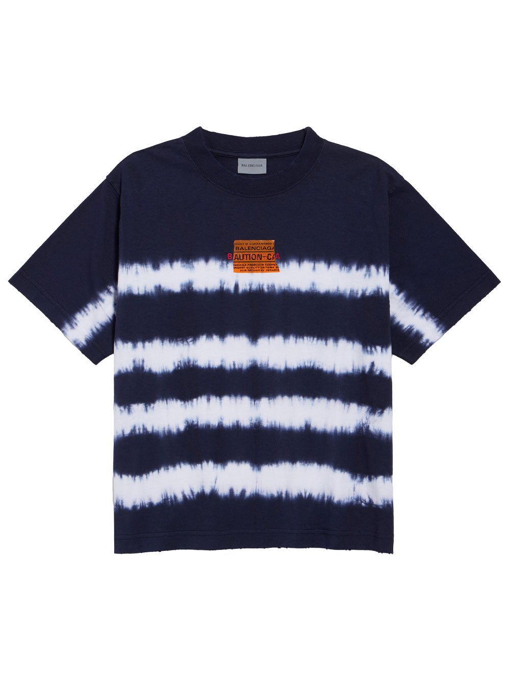 BALENCIAGA Taped And Dyed Medium Fit T-Shirt In Dry Jersey Women
