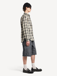 BALENCIAGA Regular Fit Shirt In Check Cotton Flannel Women