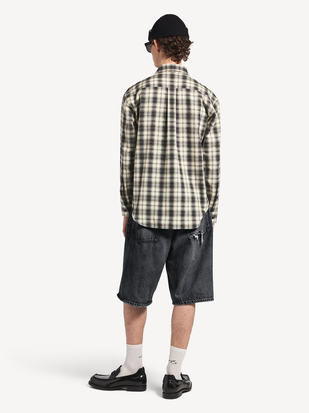 BALENCIAGA Regular Fit Shirt In Check Cotton Flannel Women