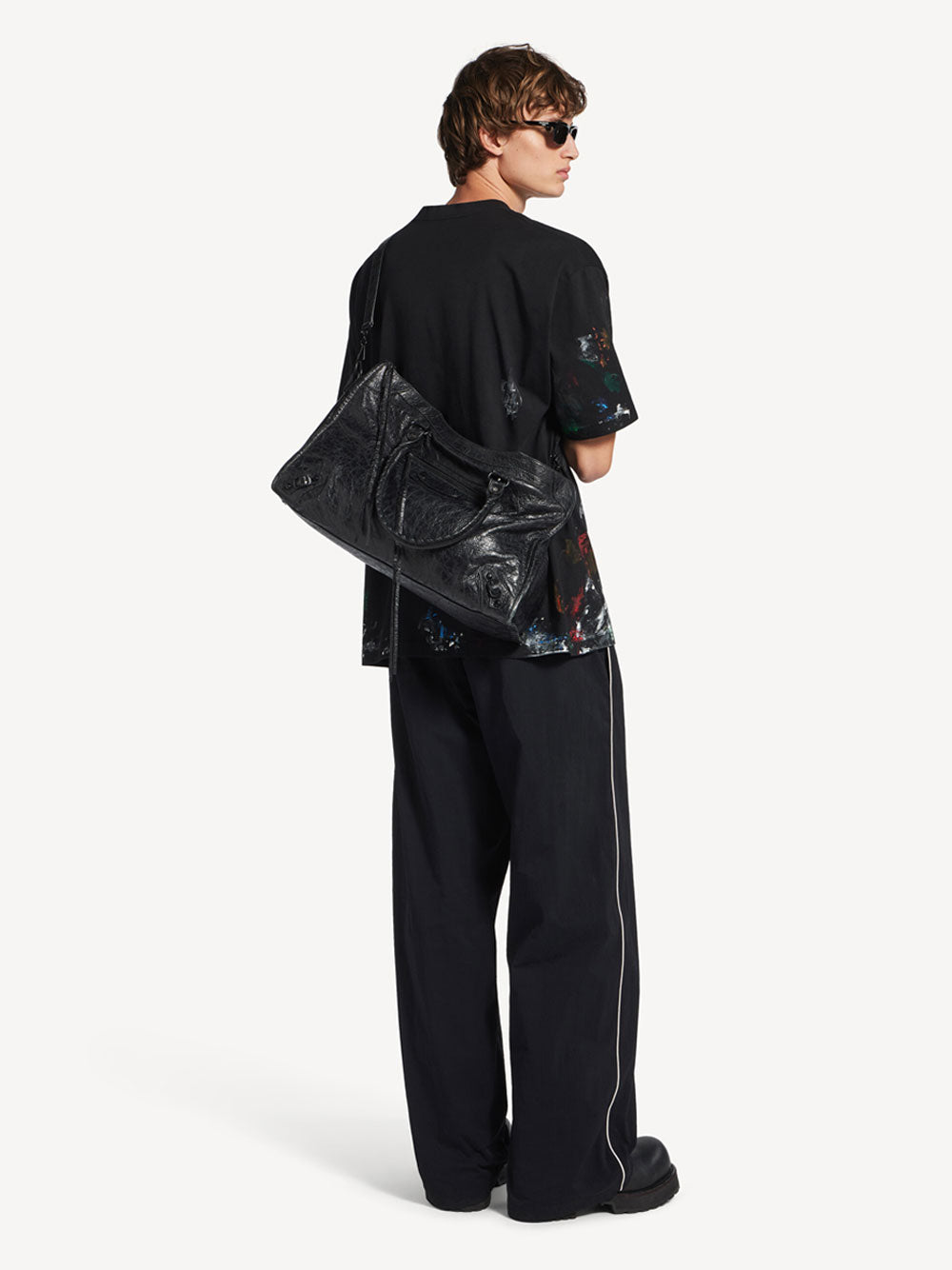 BALENCIAGA Balenciaga Men Le City Bag Large In Arena Lambskin