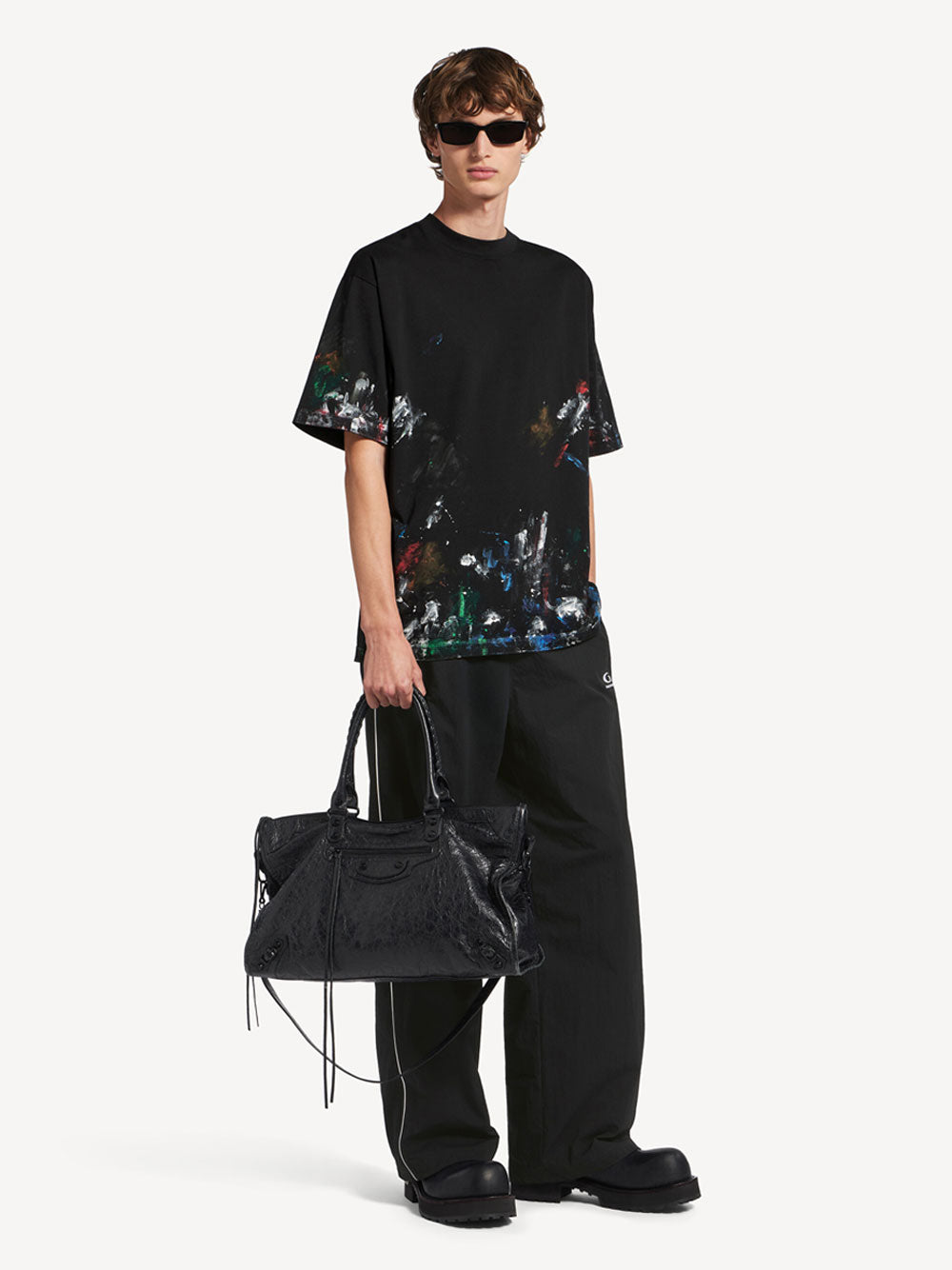 BALENCIAGA Balenciaga Men Le City Bag Large In Arena Lambskin