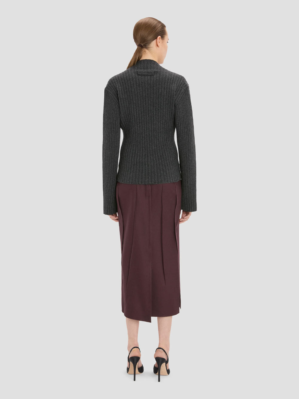 VICTORIA BECKHAM Ribbed Jumper In Merino Wool Women