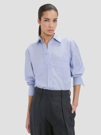 VICTORIA BECKHAM Ellys Shirt In Striped Cotton Women