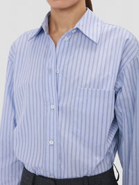 VICTORIA BECKHAM Ellys Shirt In Striped Cotton Women