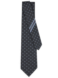 FERRAGAMO Gancini Silk Jaquard Tie Women