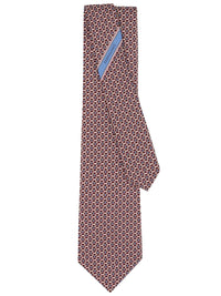 FERRAGAMO Ferragamo Men Cravatta In Seta Stampa "Gancini"