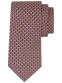 FERRAGAMO Ferragamo Men Cravatta In Seta Stampa "Gancini"