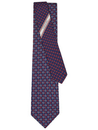 FERRAGAMO Gancini Print Silk Tie Women
