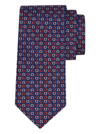 FERRAGAMO Gancini Print Silk Tie Women