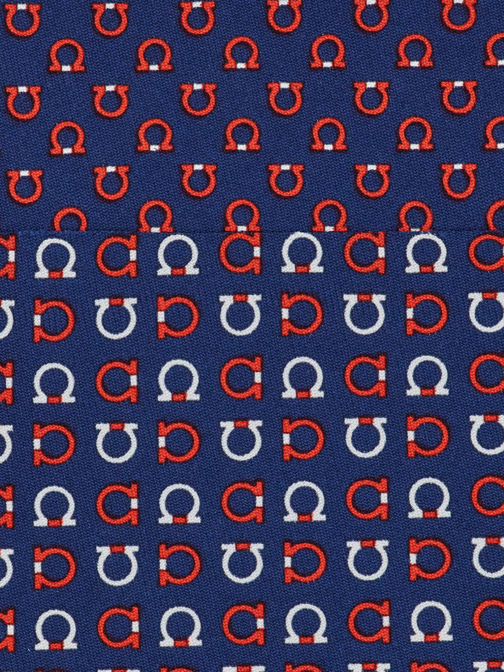 FERRAGAMO Gancini Print Silk Tie Women