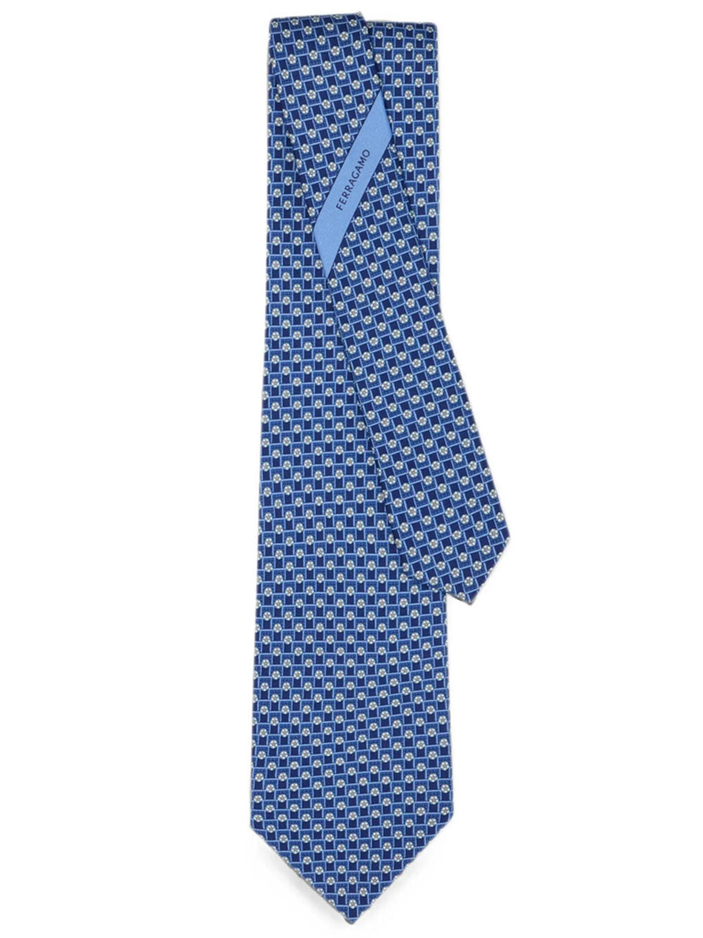 FERRAGAMO Torneo Print Silk Tie Women