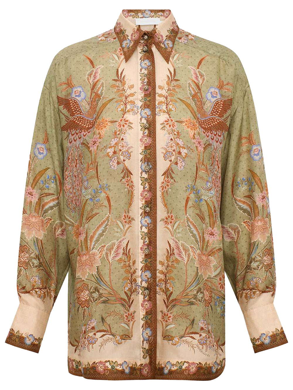 ZIMMERMANN Indra Relaxed Silk Shirt Women