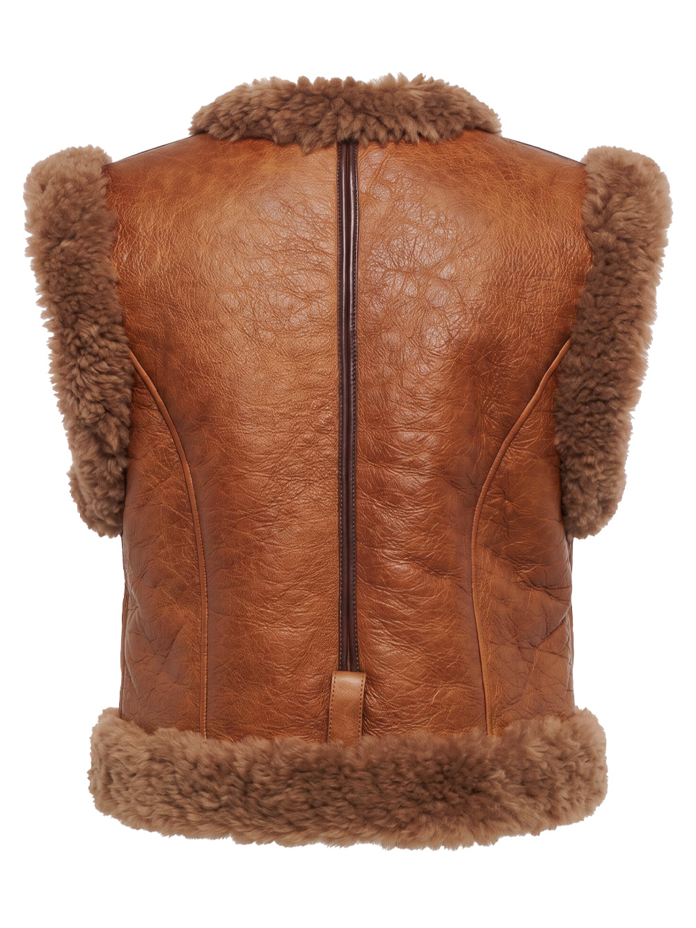 Chloe Women Gilet In Pelle Con Shearling