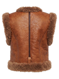 Chloe Women Gilet In Pelle Con Shearling