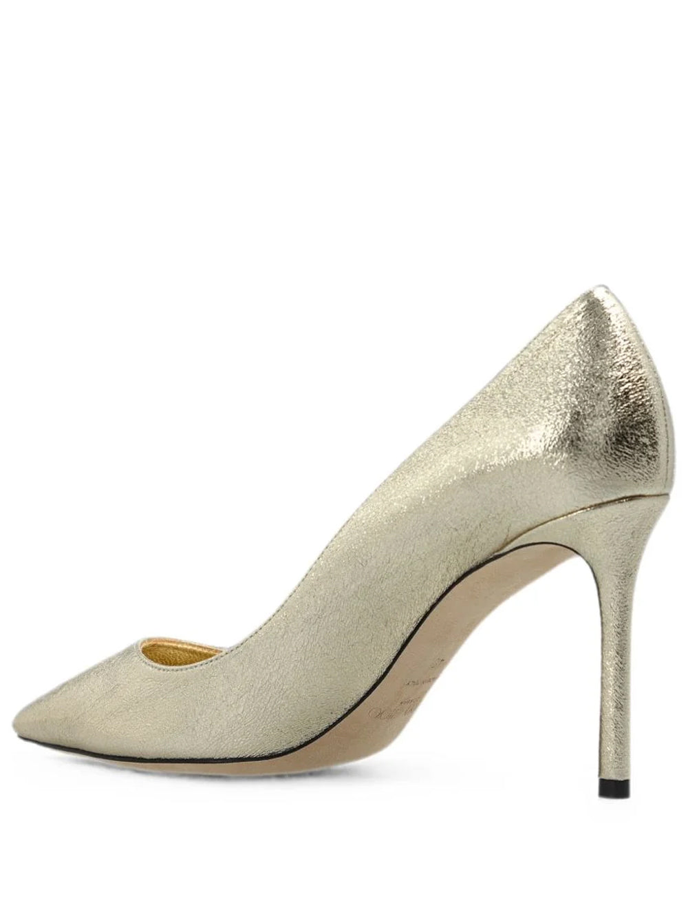 JIMMY CHOO Decolleté Romy 85 A Punta In Tessuto Metallico Women