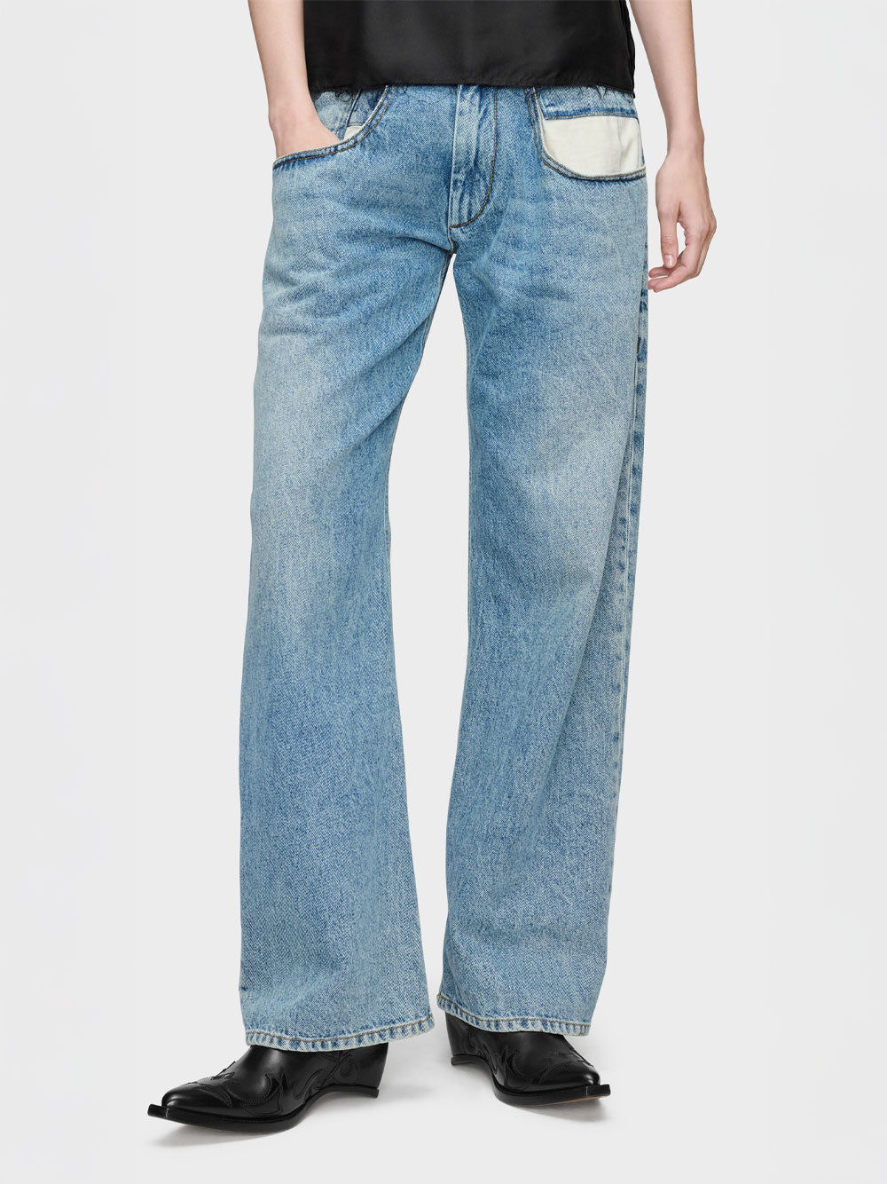 MAISON MARTIN MARGIELA Heel-Less Western Flame Boots Women