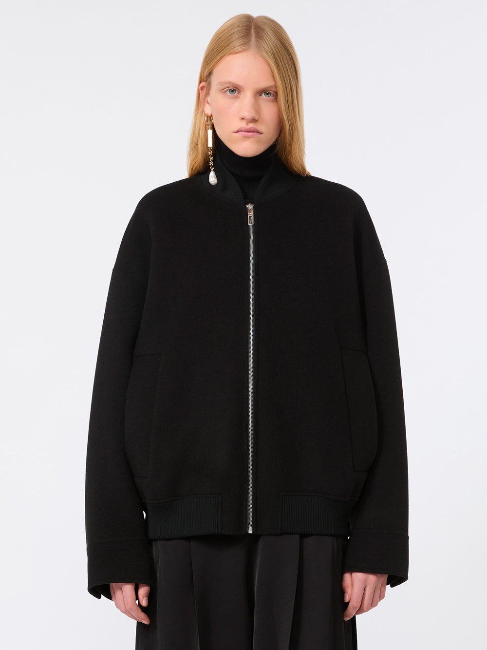 SPORTMAX Sportmax Women Bomber In Double Di Pura Lana