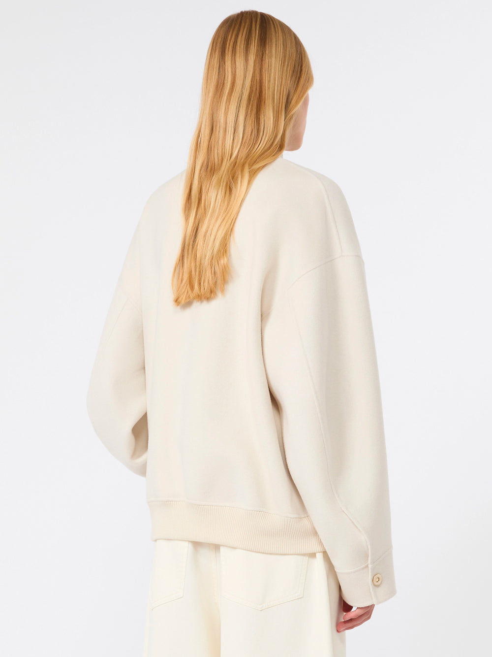 SPORTMAX Bomber In Double Di Pura Lana Women