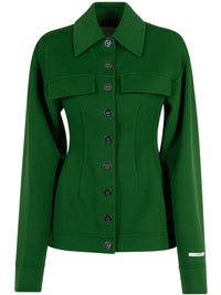 SPORTMAX Shaped Jacket In Pure Wool Women