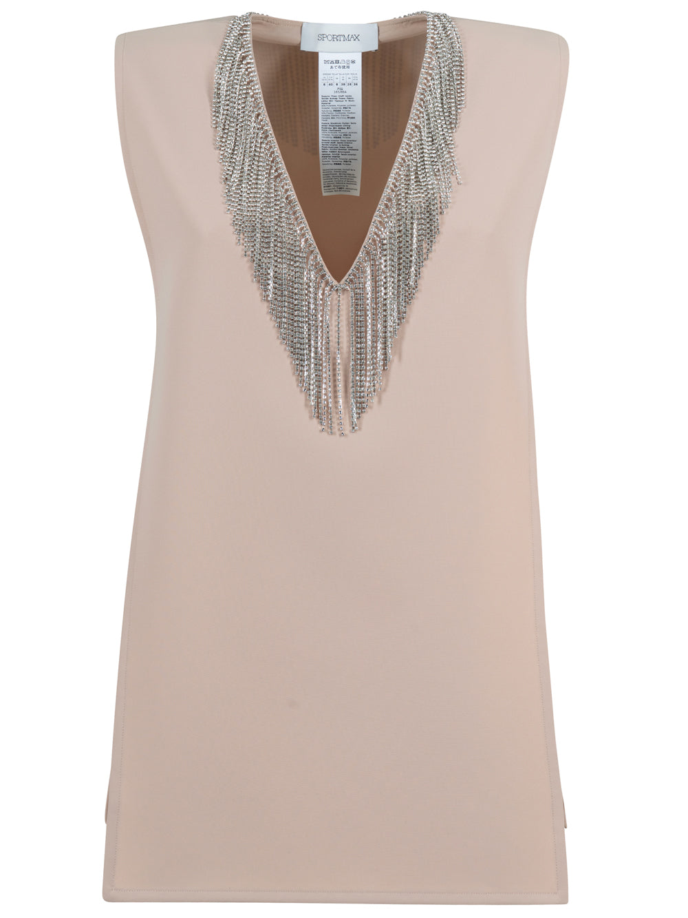 SPORTMAX Sleeveless Top With Rhinestone Women