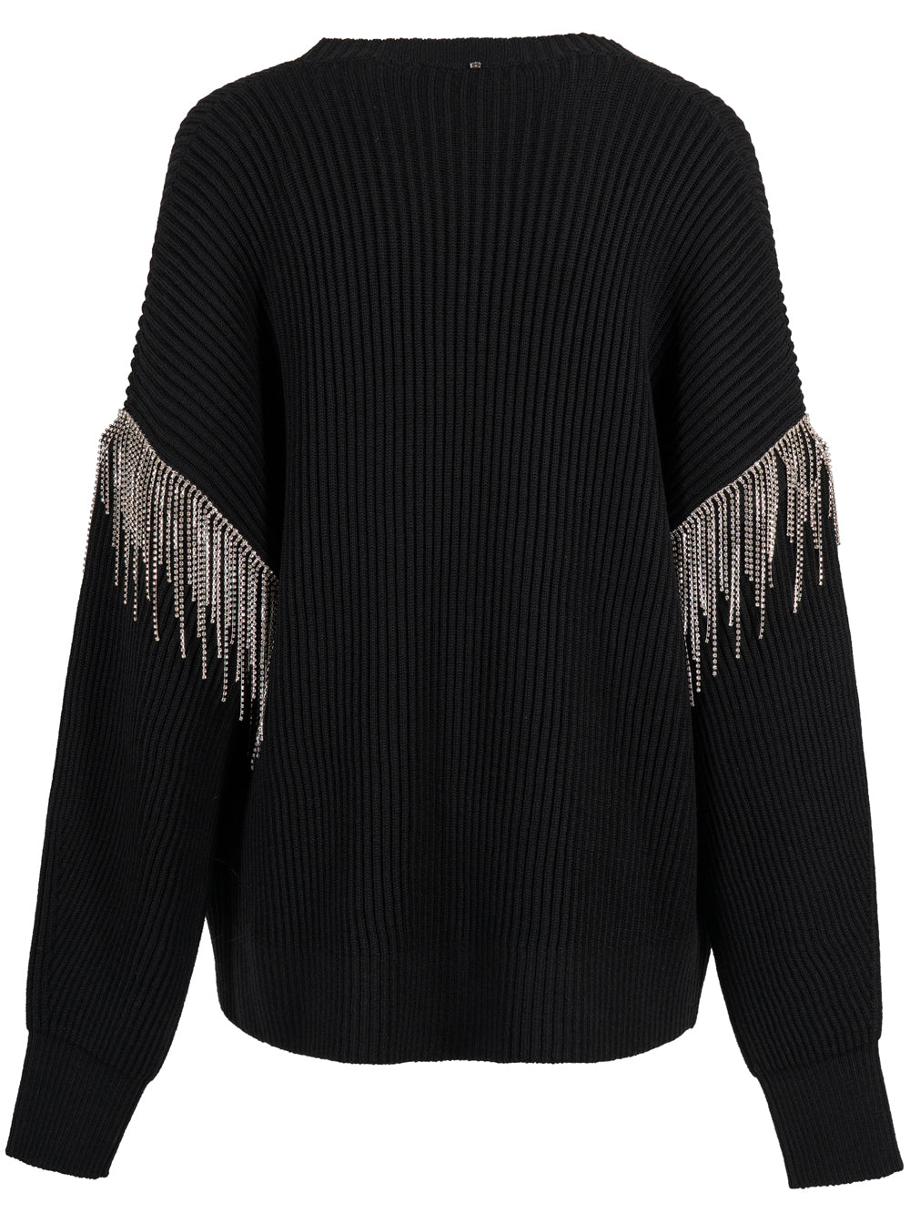 SPORTMAX Sportmax Women Removable Sleeves Wool Cardigan With Rhinestone