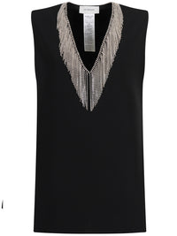 Sportmax Women Sleeveless Top With Rhinestone